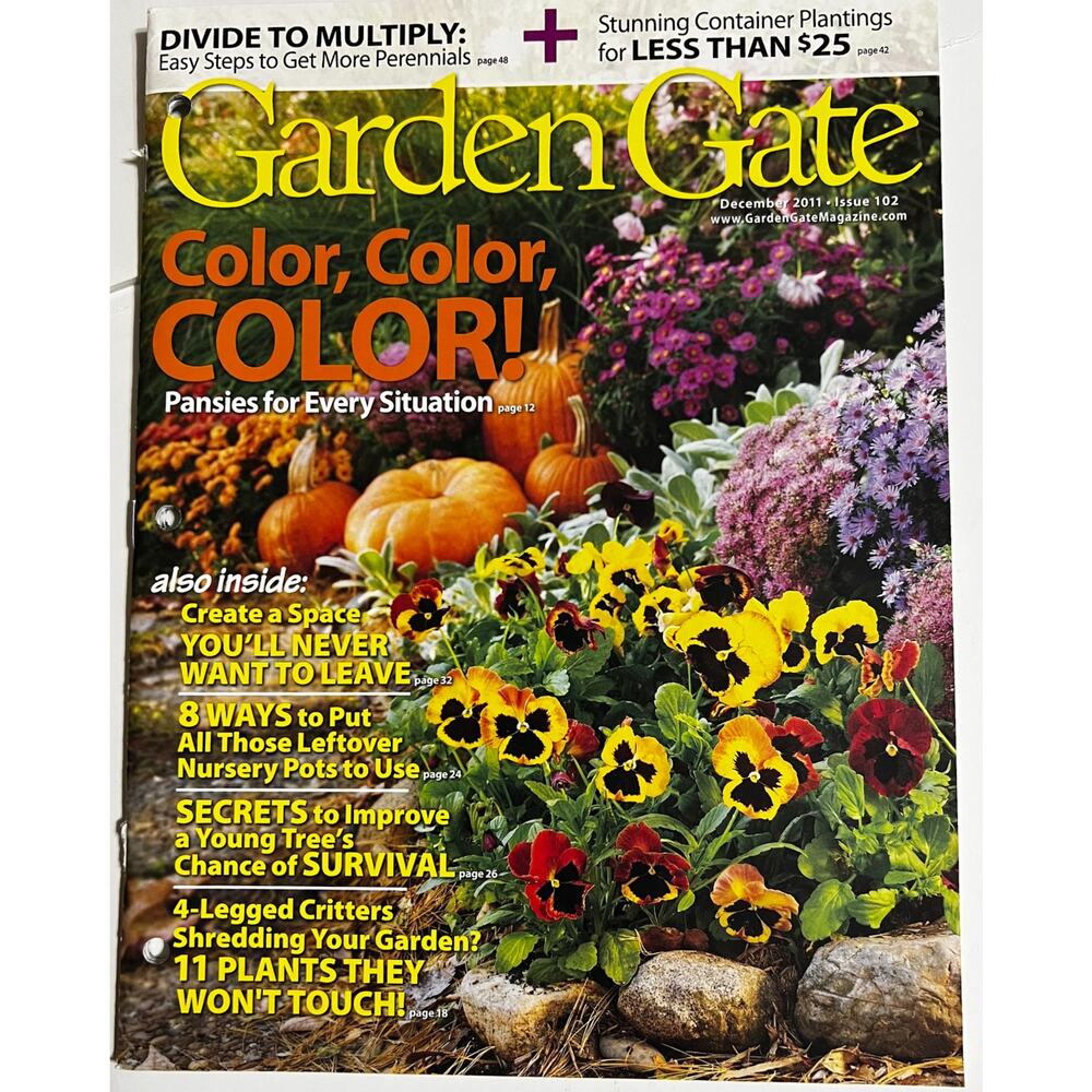 Garden Gate Gardening Back Issues December 2011 Issue 102